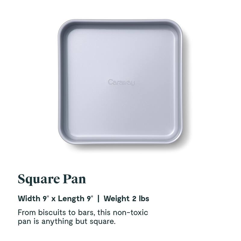 NonStick Ceramic 9" Square Pan Naturally Slick Ceramic Coating Non